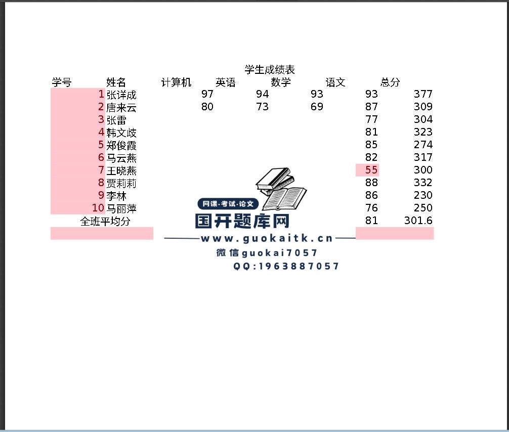 计算机文化基础5操作题